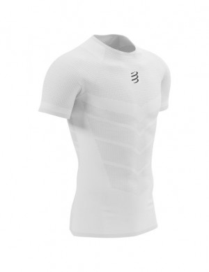 Férfi Compressport On/Off SS TShirt M Futóingek Fehér | NUXCLAK-25