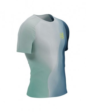 Férfi Compressport Performance SS Tshirt M Póló Kék | YPLSQWI-60