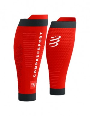 Férfi Compressport R2 3.0 Compression Sleeves Piros | MXVKUAC-59