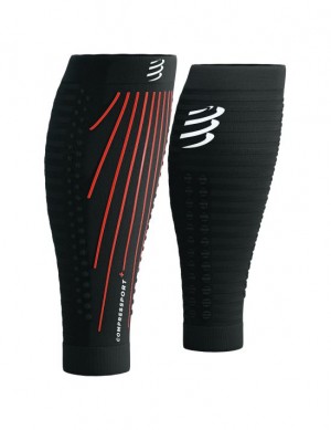 Férfi Compressport R2 AERO Compression Sleeves Fekete | JBUGSVT-03