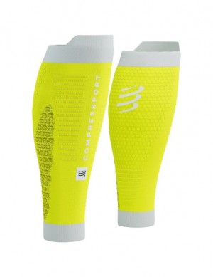 Női Compressport R2 3.0 Compression Sleeves Sárga Fehér | UCTFMER-61