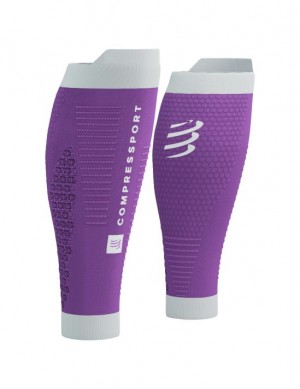 Női Compressport R2 3.0 Compression Sleeves Lila Fehér | HZXBLTF-54