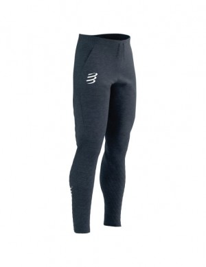 Női Compressport Seamless Pants Nadrág Sötétkék | QEZLMIF-40