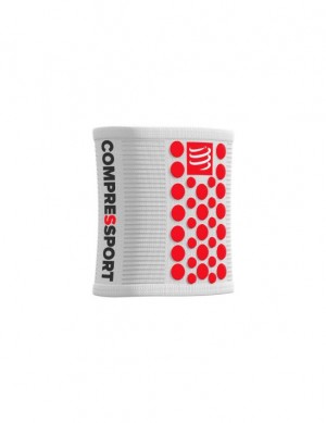 Unisex Compressport Sweatbands 3D.Dots Kiegészítők Fehér Piros | ISPKYZT-45