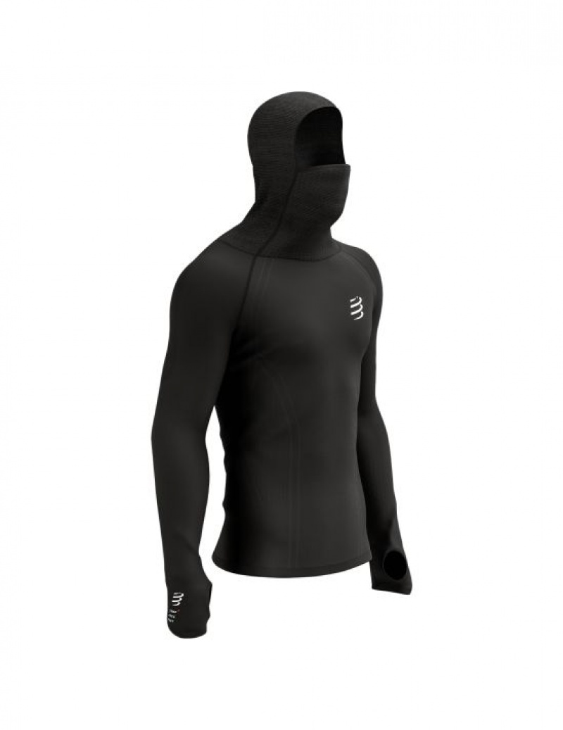 Férfi Compressport 3D Thermo Ultralight Versenyautó Hoodie Kapucnis Pulóver Színes | ZJCRWOI-42