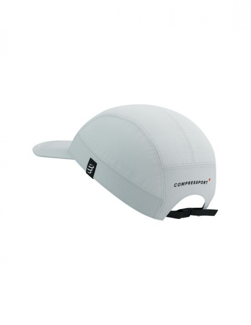 Férfi Compressport 5 Panel Light Cap Sapkák Fehér | ZSNUBFM-29