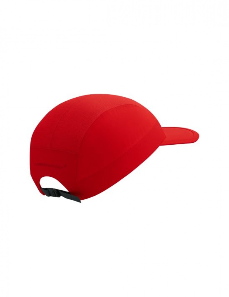 Férfi Compressport 5 Panel Light Cap Sapkák Piros | QTDHXNR-74