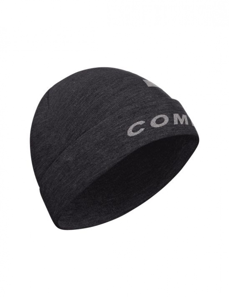 Férfi Compressport Alkalmi Beanie Fejpánt Fekete | UBXGOTW-39