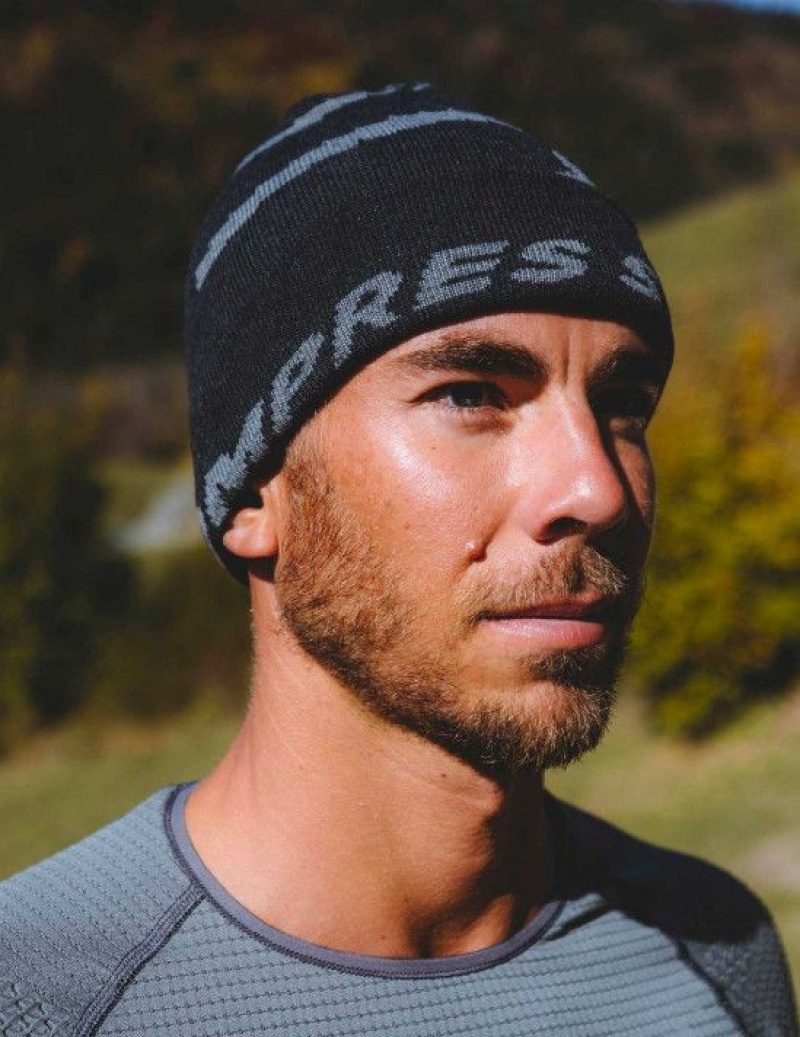 Férfi Compressport Alkalmi Beanie Fejpánt Fekete | UBXGOTW-39