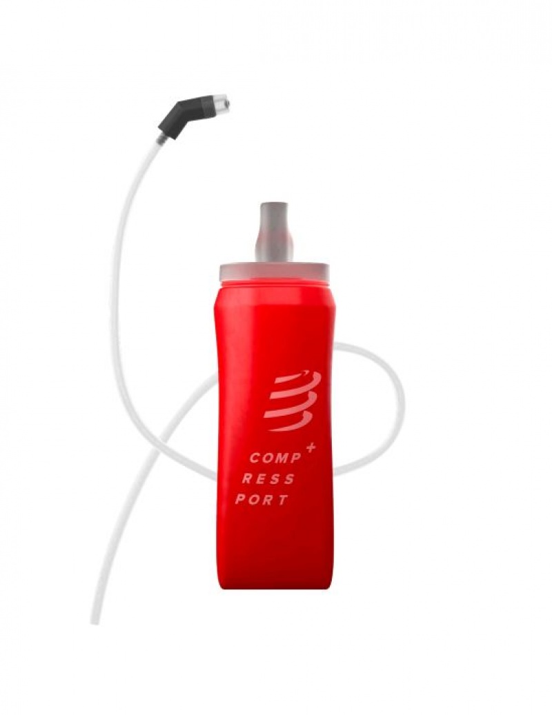 Férfi Compressport ErgoFlask 500mL + Tube Hydration Hátizsák Piros | SCVIHUZ-49