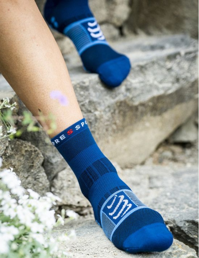 Férfi Compressport Fast Túrázáshoz Socks Hiking Socks Kék | VKLOCFM-68