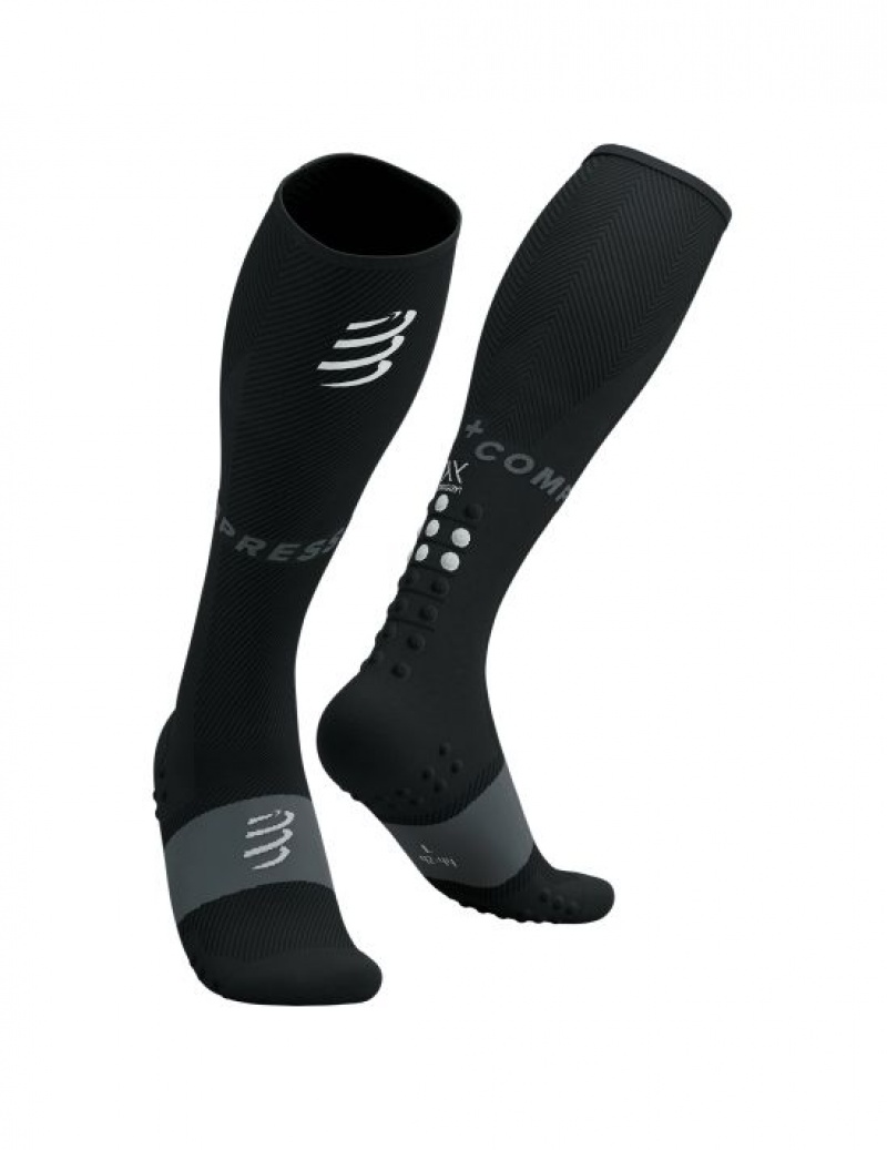 Férfi Compressport Full Socks Oxygen Futózokni Fekete | WCNORYK-79