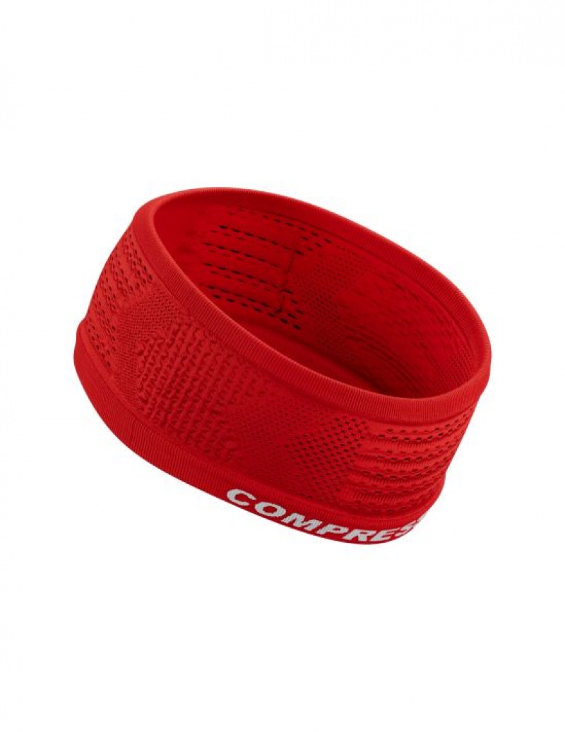 Férfi Compressport Headband On/Off Fejpánt Piros | ZHKISOV-12