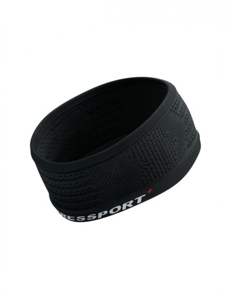 Férfi Compressport Headband On/Off Fejpánt Fekete Fehér | LIUMXEO-78