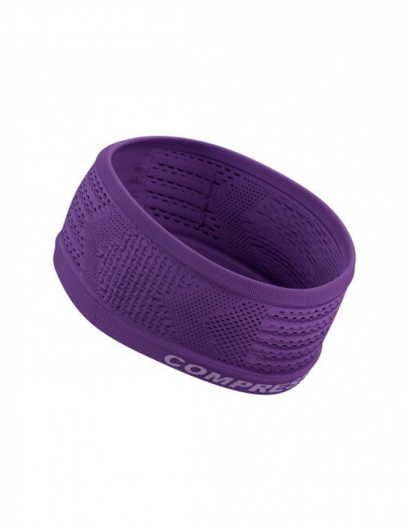 Férfi Compressport Headband On/Off Kiegészítők Lila | NSKVTIF-52