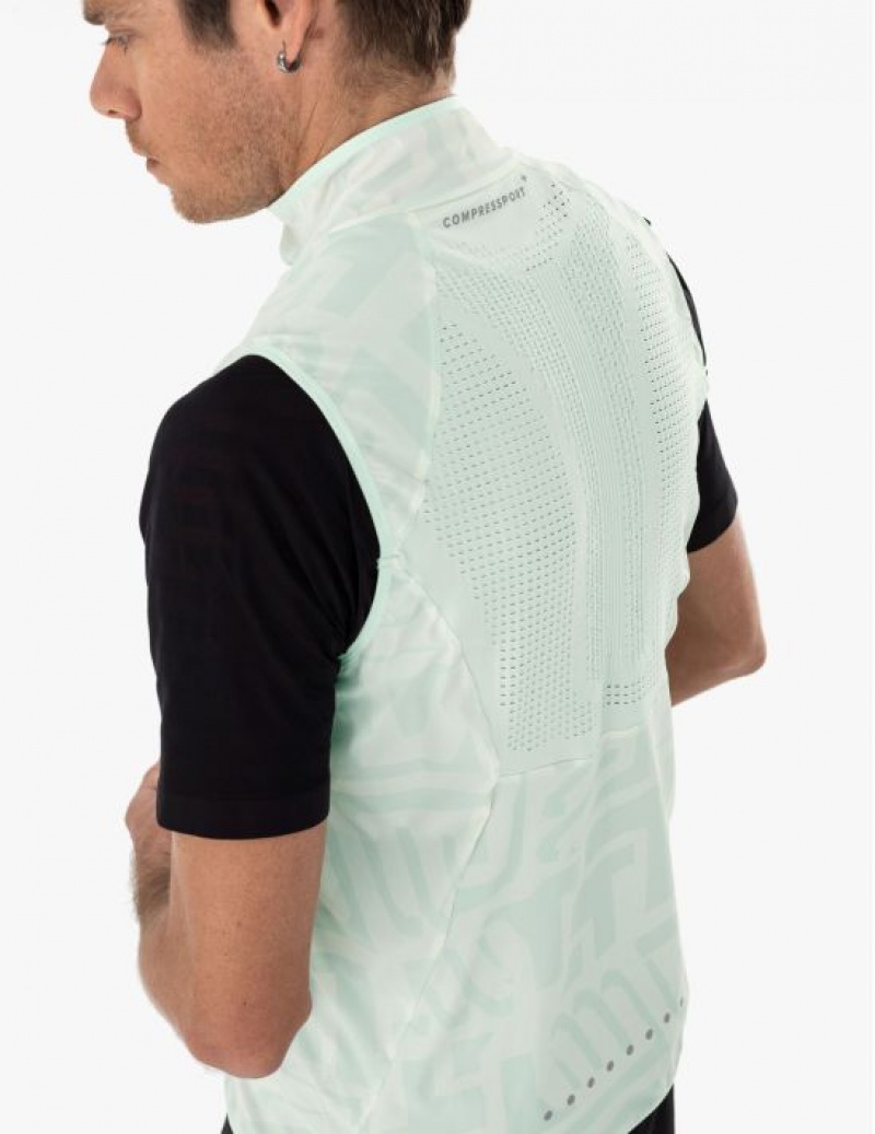 Férfi Compressport Hurricane Windproof Vest M Kabát Színes | HVERASJ-37