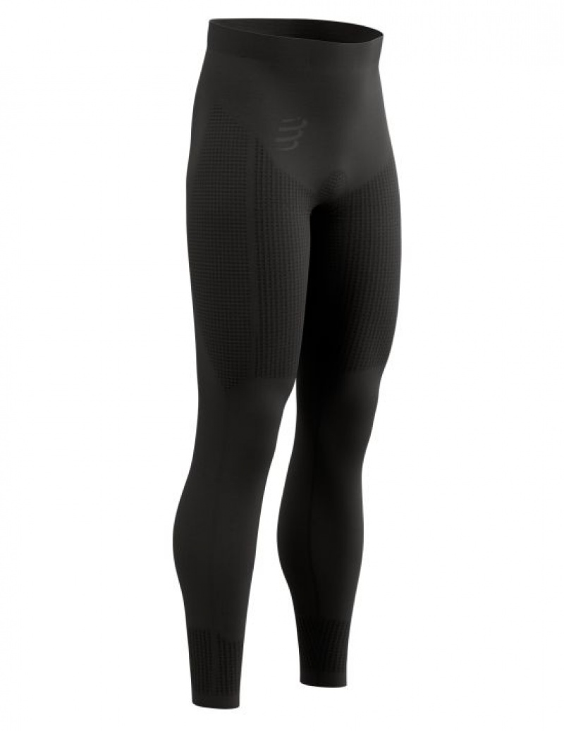 Férfi Compressport On/Off Tights M Leggings Fekete | ZDRLNYW-27