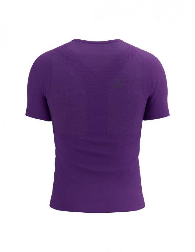 Férfi Compressport Performance SS Tshirt M Póló Lila | PJHYGLV-47