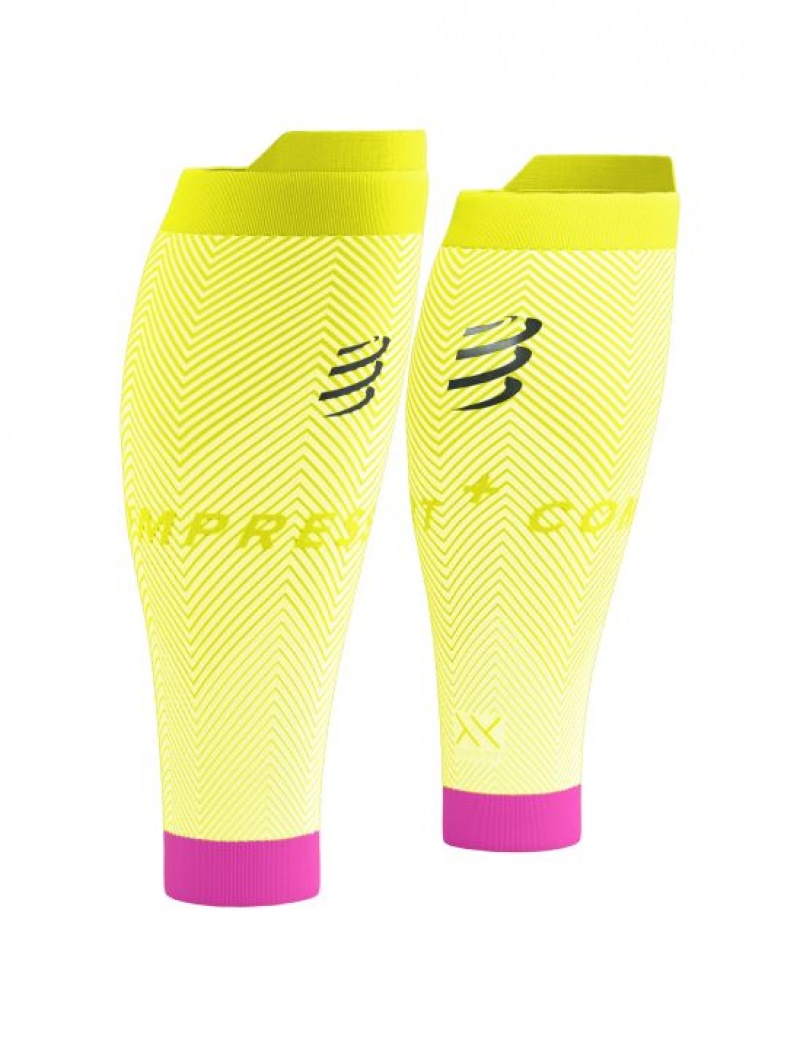 Férfi Compressport R2 Oxygen Compression Sleeves Sárga | FIWTHYM-16