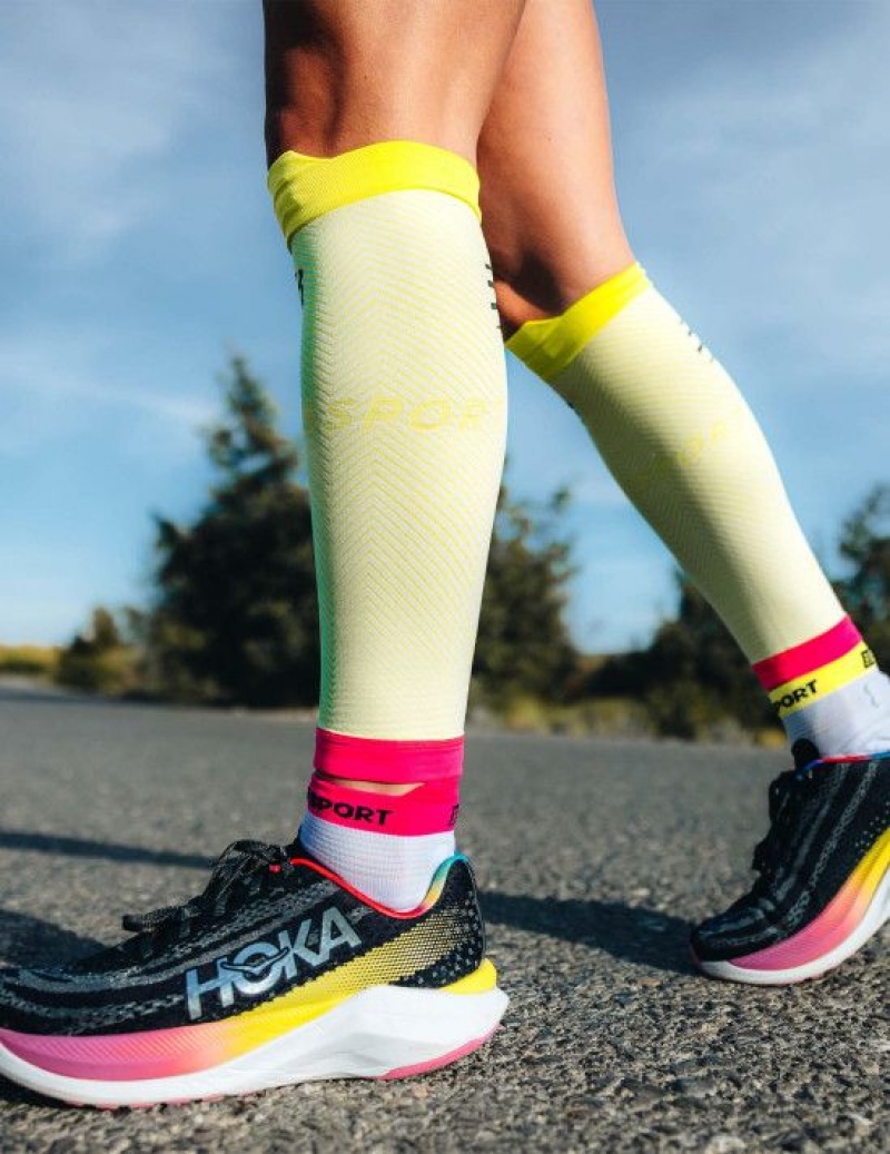 Férfi Compressport R2 Oxygen Kiegészítők Sárga | JQFAPRL-26