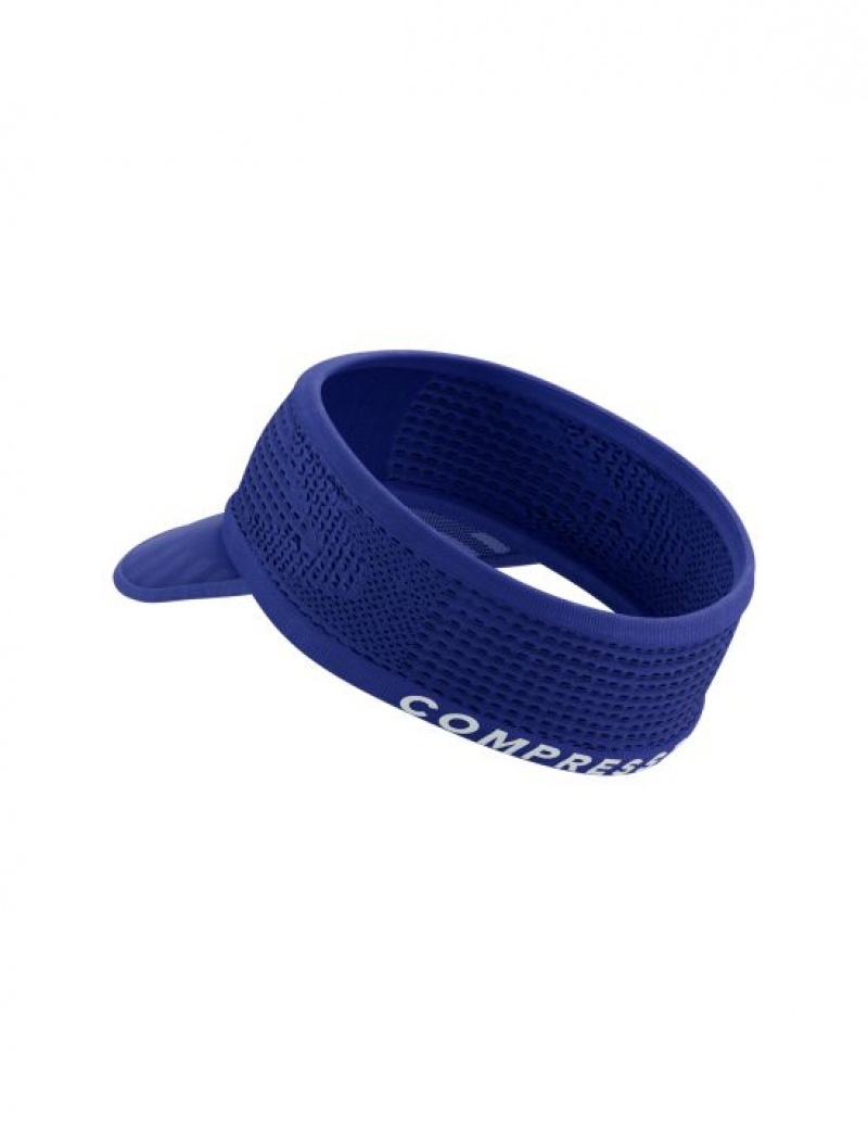 Férfi Compressport Spiderweb Headband On/Off Visors Kék | ZYXECOT-91