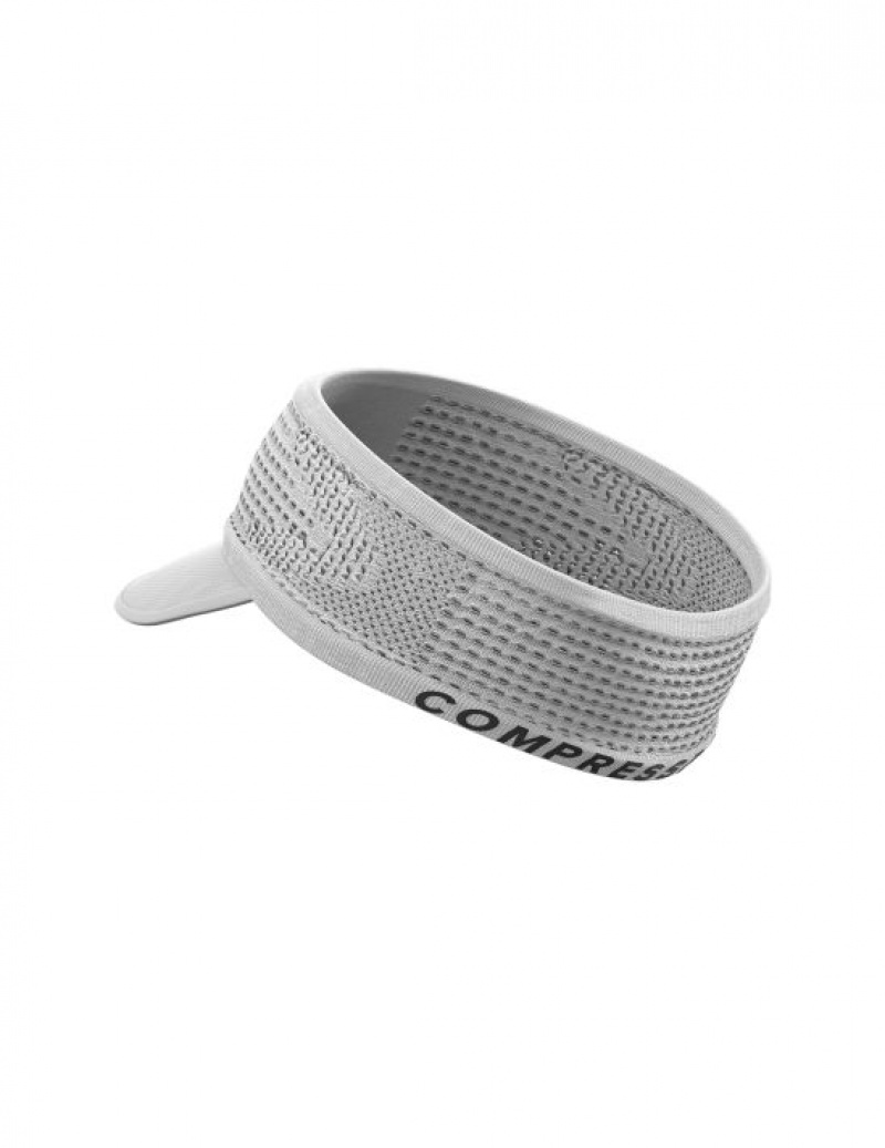 Férfi Compressport Spiderweb Headband On/Off Fejpánt Fehér | SOAMVNW-08