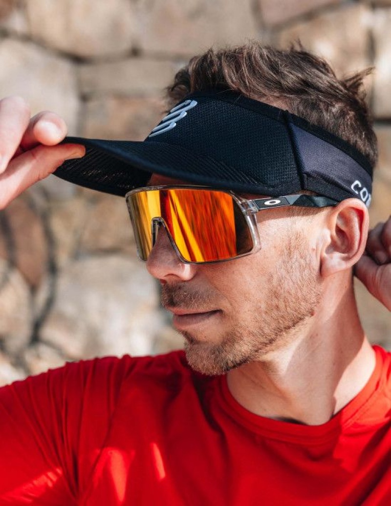 Férfi Compressport Spiderweb Ultralight Visor Sapkák Fekete | SIRKLZE-65