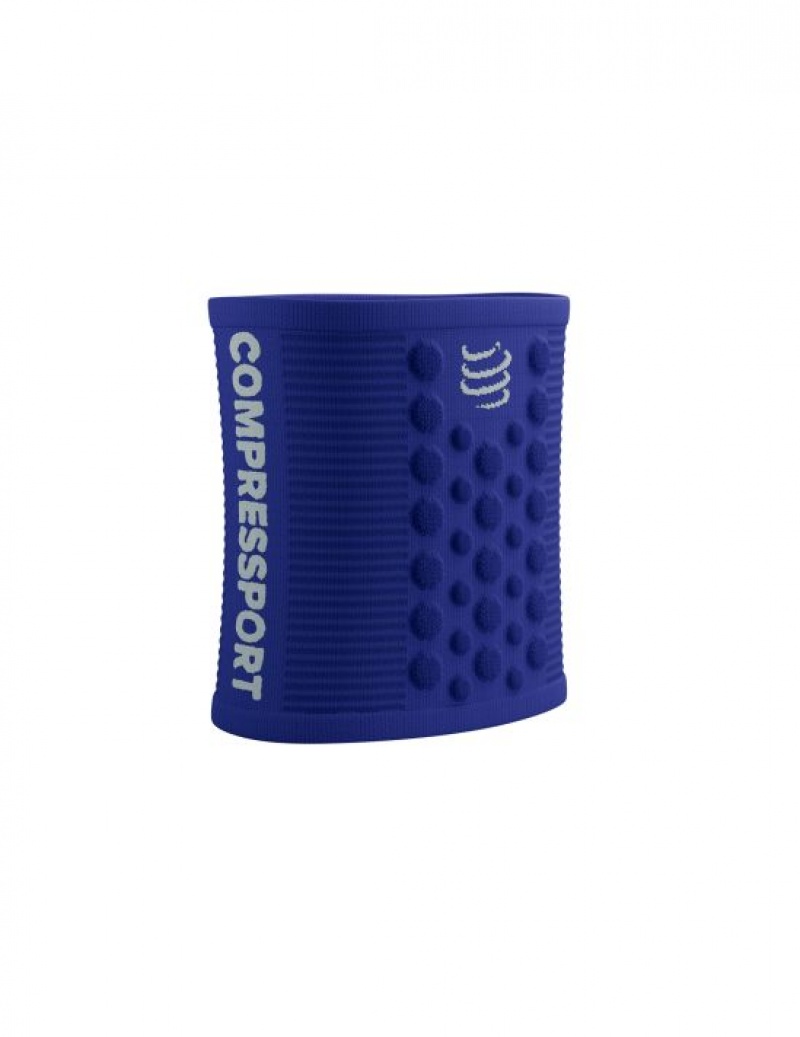 Férfi Compressport Sweatbands 3D.Dots Wrist Sweatbands Kék Fehér | VDCJIMX-90