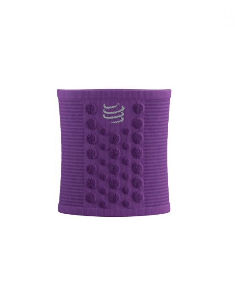 Férfi Compressport Sweatbands 3D.Dots Wrist Sweatbands Lila Fehér | ADXJZEY-97