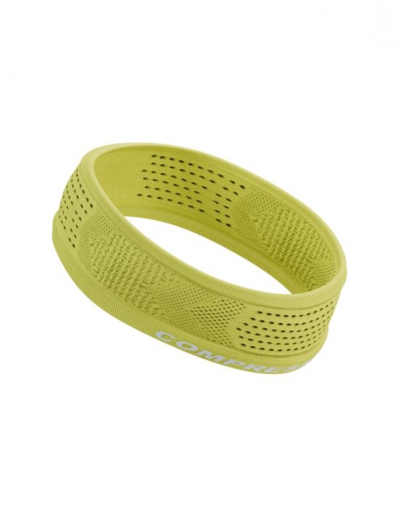 Férfi Compressport Thin Headband On/Off Fejpánt Zöld | YZAXWBF-02