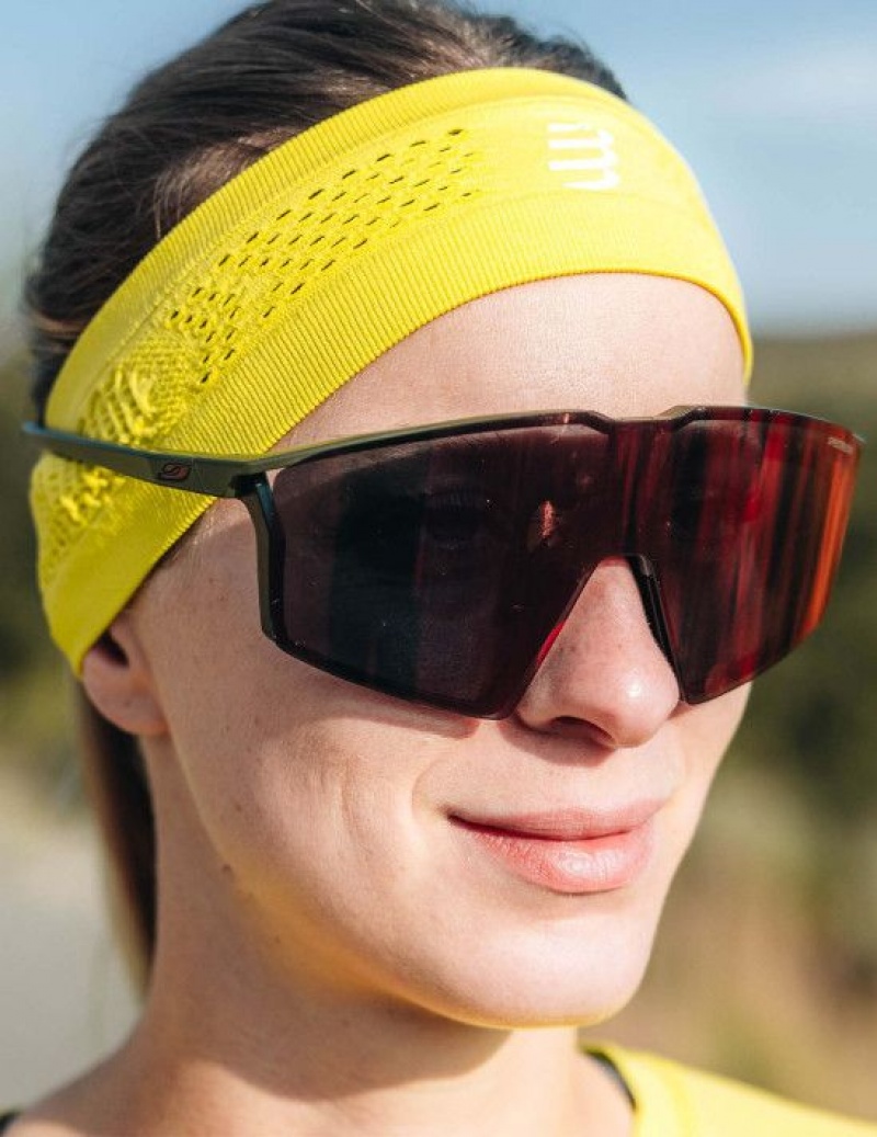 Férfi Compressport Thin Headband On/Off Fejpánt Zöld | YZAXWBF-02