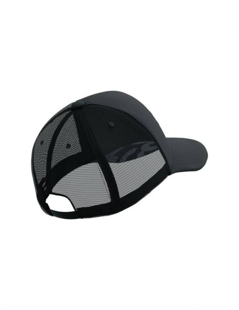 Férfi Compressport Trucker Cap Sapkák Fekete Fekete | GXZTASN-65