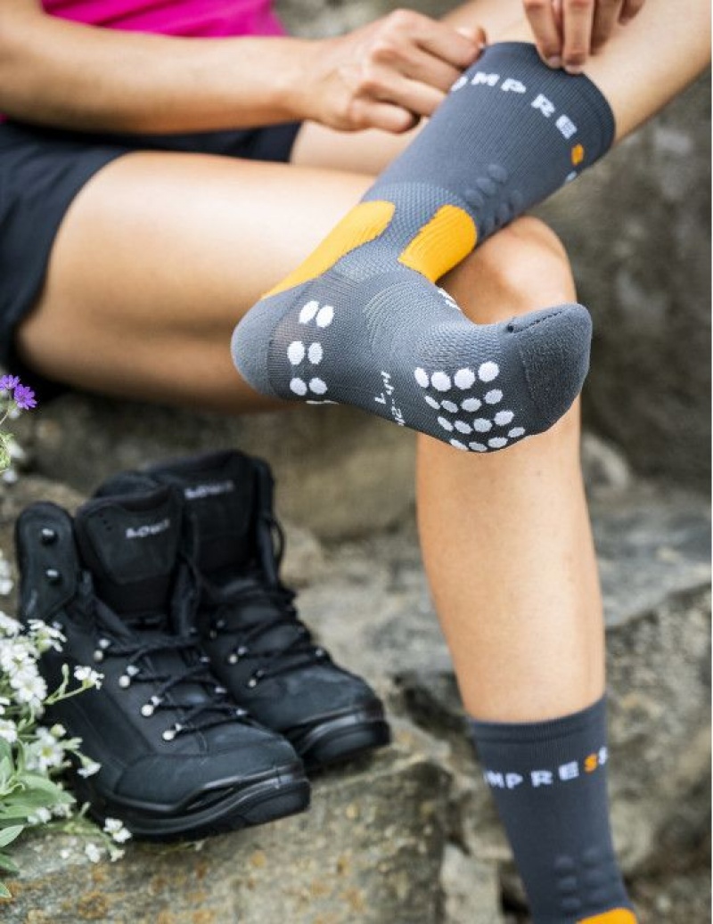 Férfi Compressport Túrázáshoz Socks Hiking Socks Színes | QTSABIX-03