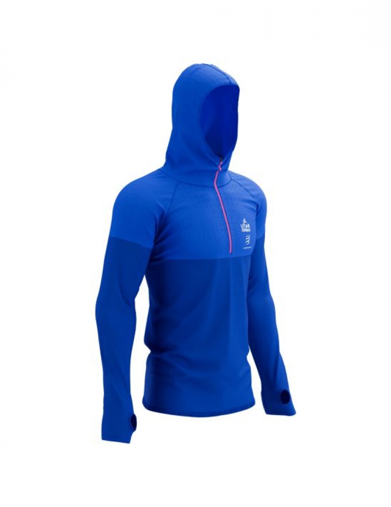 Férfi Compressport Ultra-Trail 180g Versenyautó Hoodie Kapucnis Pulóver Színes | WHYCKOA-79