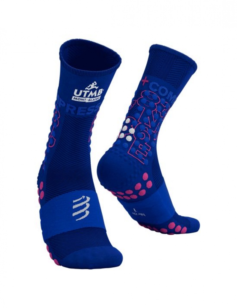 Férfi Compressport Ultra Trail Socks-UTMB 2023 Futózokni Színes | ZOSNTKA-47