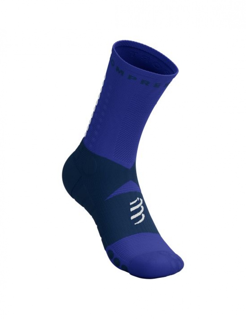 Férfi Compressport Ultra Trail Socks V2.0 Futózokni Kék | KZHJUWF-52