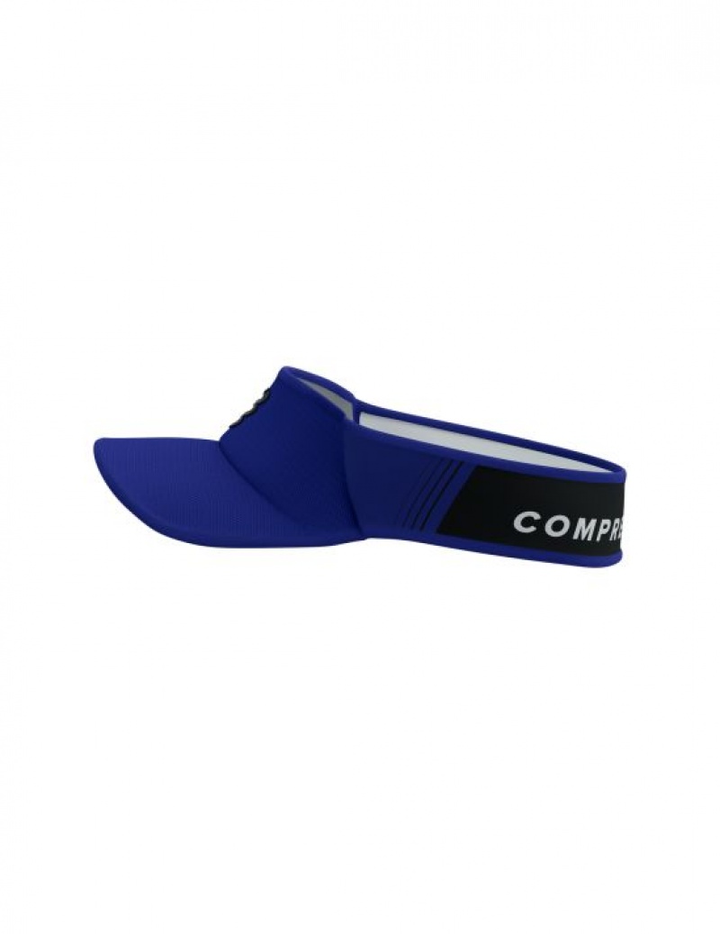 Férfi Compressport Visor Ultralight Sapkák Kék Fekete | OWMPFDE-76