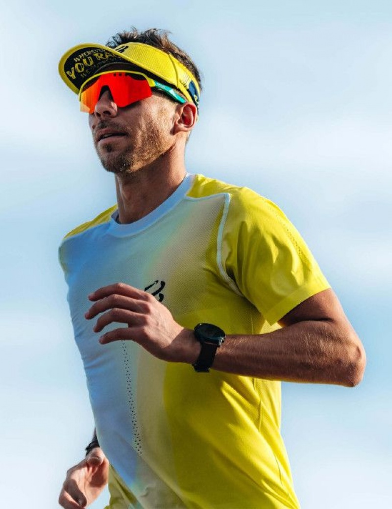 Férfi Compressport Visor Ultralight Sapkák Zöld | KXAIPDR-23