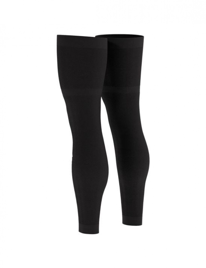 Női Compressport Full Legs Compression Leg Sleeves Leggings Fekete | AOPUQIY-79