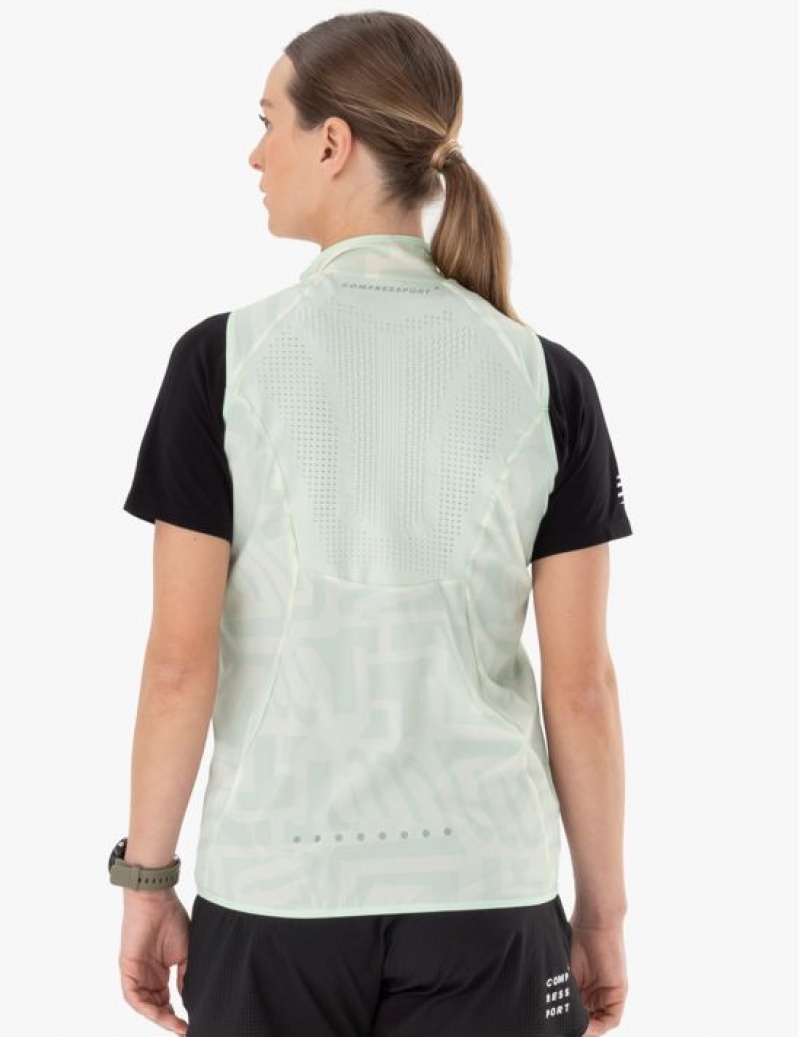 Női Compressport Hurricane Windproof Vest W Kabát Színes | JDZINFB-61