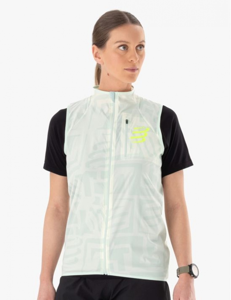 Női Compressport Hurricane Windproof Vest W Kabát Színes | JDZINFB-61