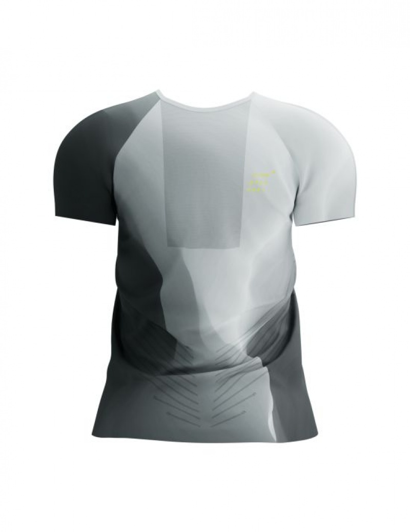 Női Compressport Performance SS Tshirt W Póló Fekete Fehér | XRDOAEJ-93