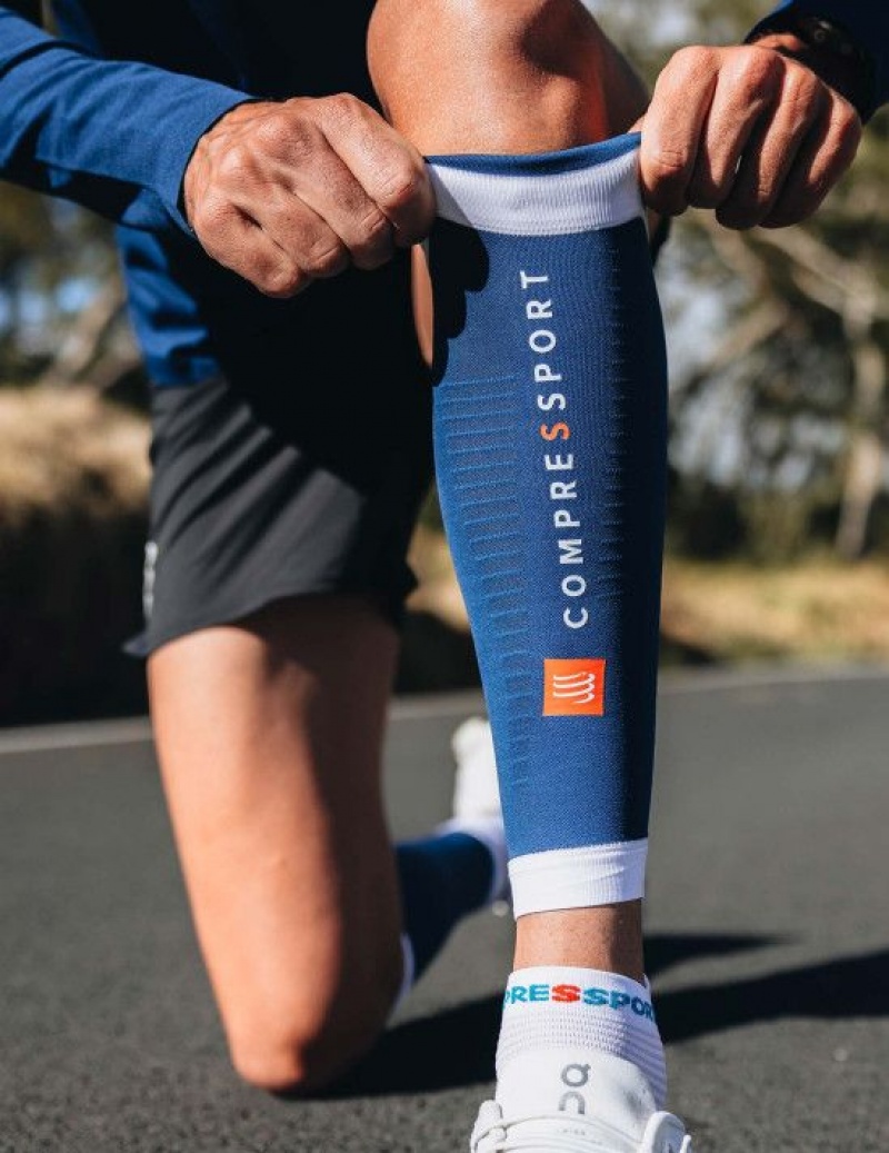 Női Compressport R2 3.0 Compression Sleeves Kék | EJZQFMK-31