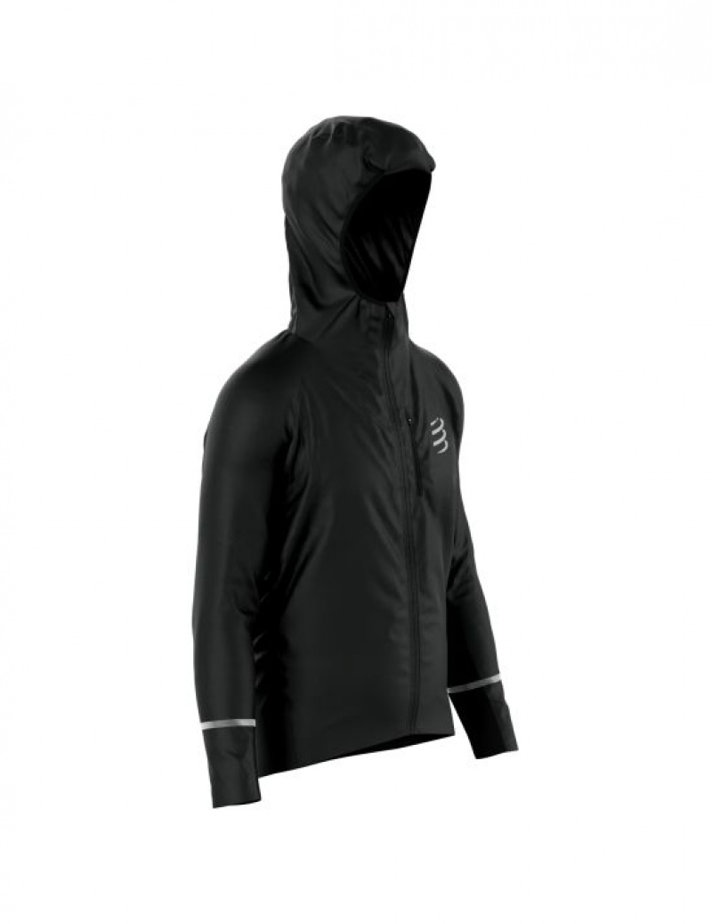 Női Compressport Thunderstorm Vízálló 25/75 Jacket Kabát Fekete | UJXKQWG-85