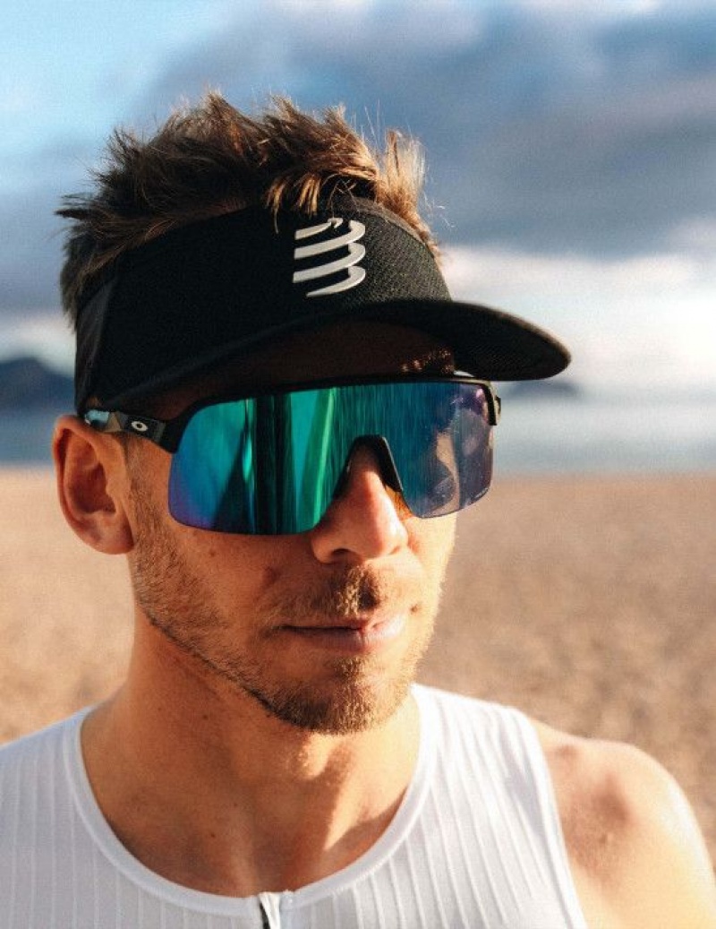 Női Compressport Visor Ultralight Visors Fekete Fehér | XWRBSVM-19