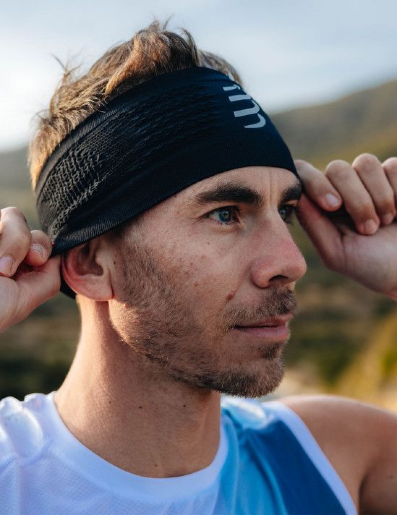 Unisex Compressport Headband On/Off Kiegészítők Fekete Fehér | SNFZQAV-47