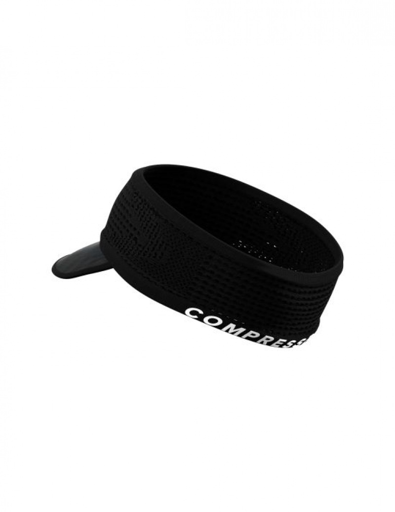 Unisex Compressport Spiderweb Headband On/Off Sapkák Fekete | FSRDBOV-53