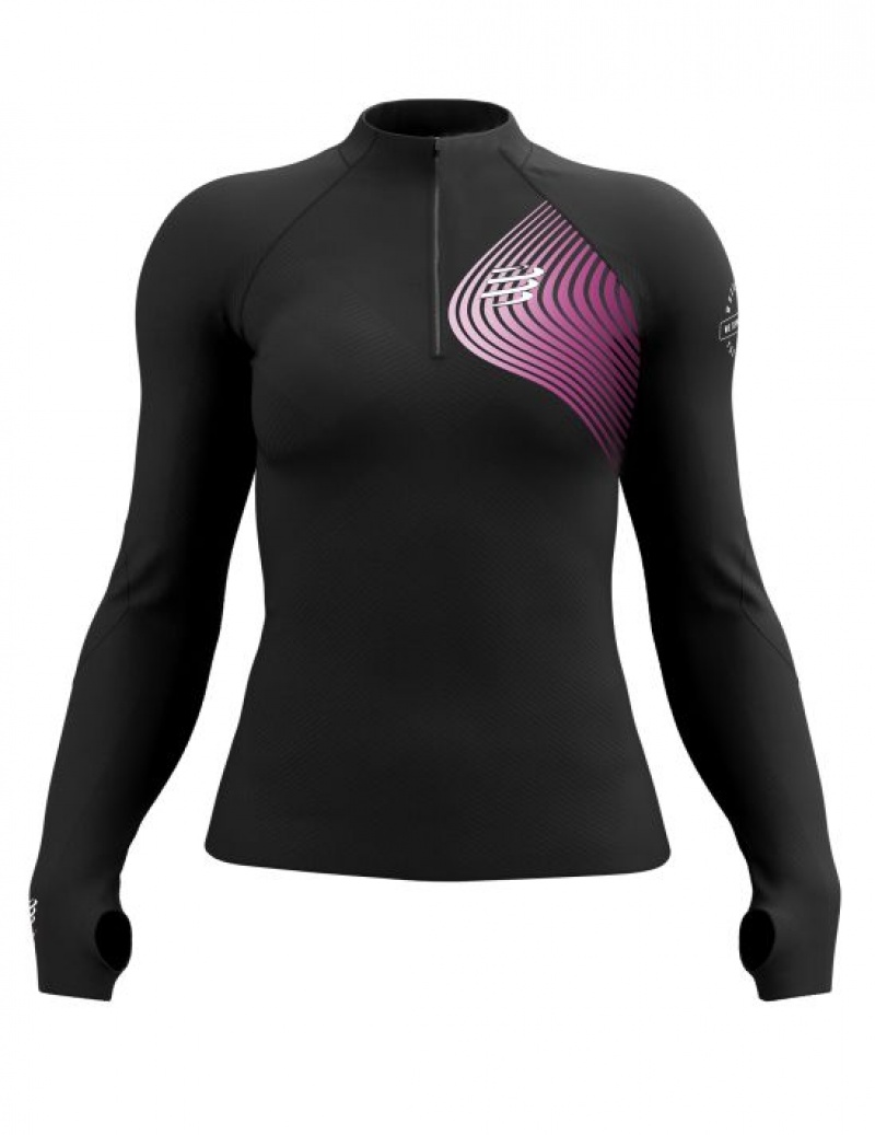 Unisex Compressport Téli Trail Postural LS Top W Póló Színes | EUARIPL-70