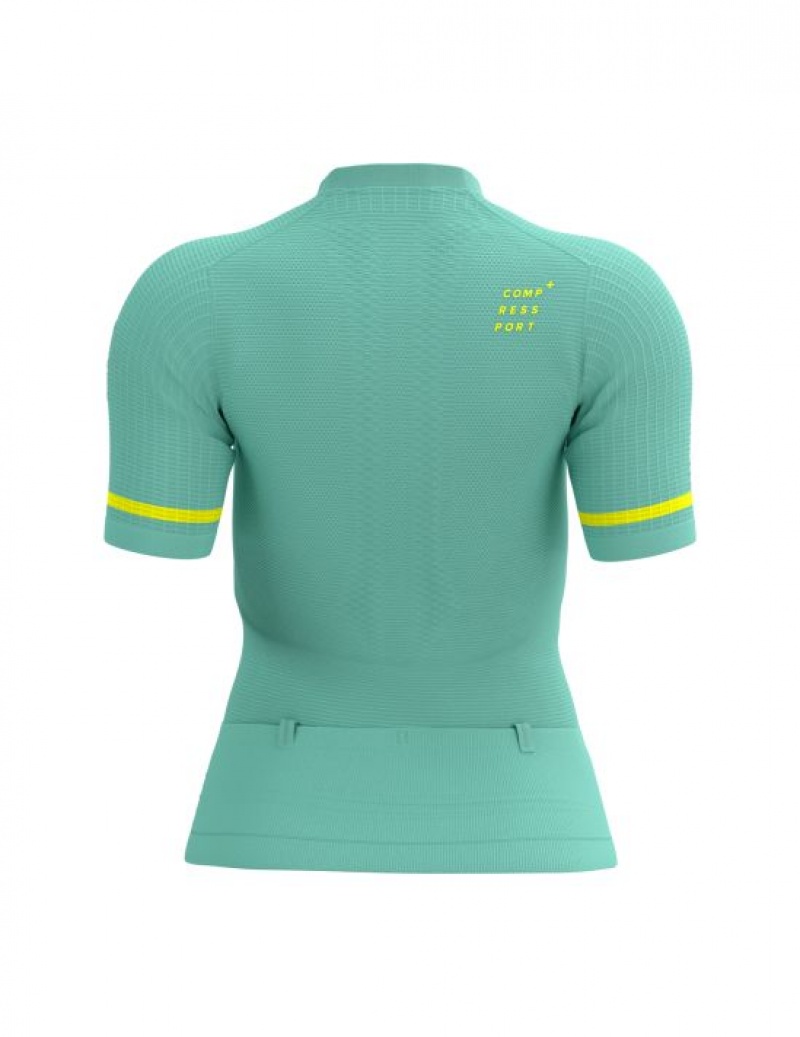 Unisex Compressport Trail Postural SS Top W Póló Kék | NSFJBID-19