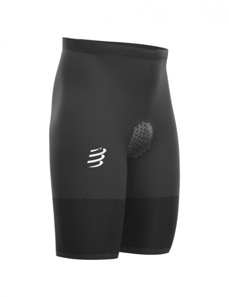 Unisex Compressport Tri Under Control Rövid Rövidnadrág Fekete | SWQZEIN-50